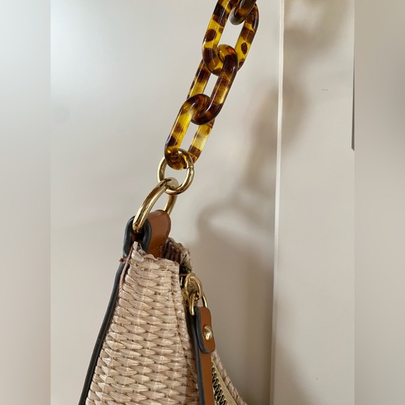 Nanette Lepore Woven Tortoise Strap Purse - Picture 2 of 4